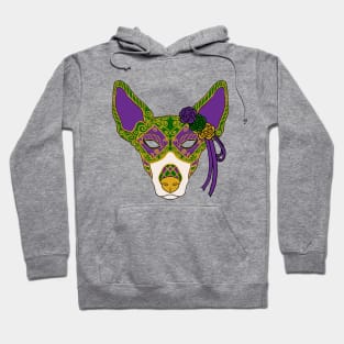 Mardi Gras Hound Mask Hoodie